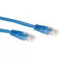 ACT mėlynas 7 metrų LSZH U/UTP CAT6A komutacinis kabelis su RJ45 jungtimis