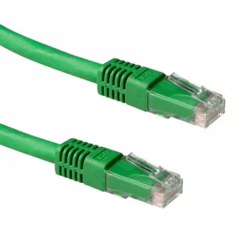 ACT žalias 10 metrų LSZH U/UTP CAT6A komutacinis kabelis su RJ45 jungtimis
