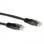 ACT juodas 1,5 metro LSZH U/UTP CAT6A komutacinis kabelis su RJ45 jungtimis