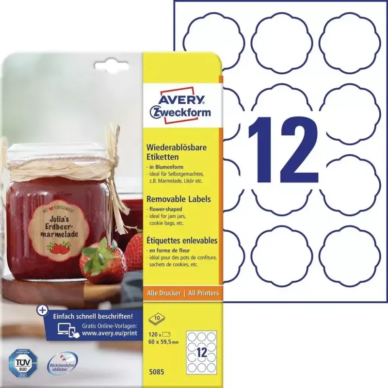 Lipnus spausdintuvo ženkliukas Avery 5085