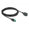 Maitinamas USB ilginamasis laidas DeLOCK 85983 12 V 4 m juodas