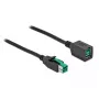 Maitinamas USB ilginamasis laidas DeLOCK 85983 12 V 4 m juodas