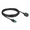 Maitinamas USB ilginamasis laidas DeLOCK 85984 12 V 5 m juodas