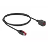 Maitinamas USB ilgintuvo laidas DeLOCK 85985 24 V 1 m juodas