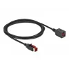 Maitinamas USB ilginimo kabelis DeLOCK 85986 24 V 2 m Juodas