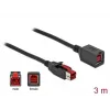 Maitinamas USB ilginimo laidas DeLOCK 85987 24 V 3 m Juodas