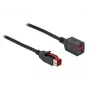 Maitinamas USB ilginamasis kabelis DeLOCK 85988 24 V 4 m Juodas