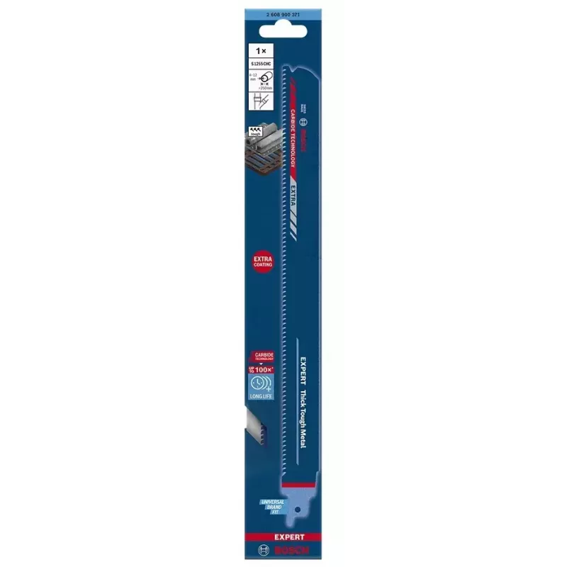 Bosch Expert 2 608 900 371 siaurapjūklio / slankiojo pjūklo / atbulinio pjūklo geležtė Atbulinio pjūklo geležtė Aukštos kokybės anglinis plienas (HCS) 1 vnt.