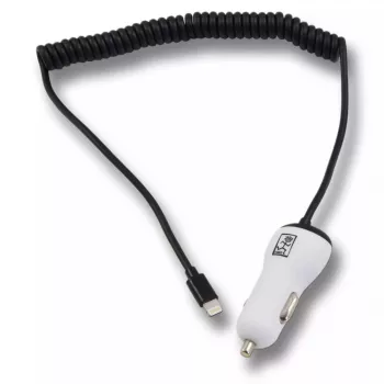 Mobiliojo įrenginio įkroviklis 2GO 795631 Automobilinis cigarečių žiebtuvėlis 12/24V 5V Baltas