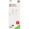 Garso kabelis 2GO 797218 1 m 3,5 mm Lightning baltas
