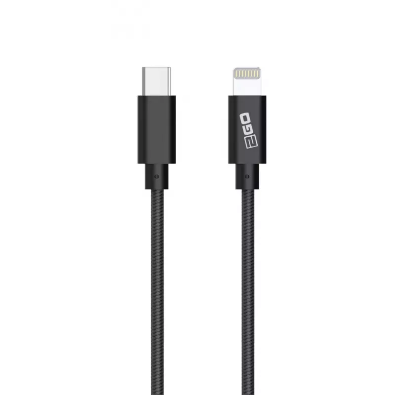 Lightning laidas 2GO 797162 1 m Juodas USB C