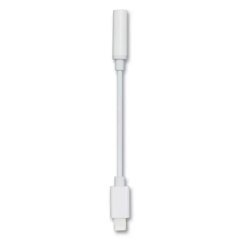 Audio kabelis 2GO 797294 3.5mm Female to Lightning Male 0.1m White