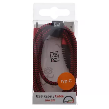 USB laidas 2GO 795947 USB 3.2 Gen 1 1 m USB B USB C raudona