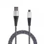 USB laidas 2GO 795951 1 m USB B Micro-USB B Sidabrinis