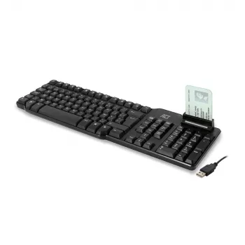 ACT laidinė klaviatūra su intelektualiųjų kortelių skaitytuvu (Azerty/BE išdėstymas)