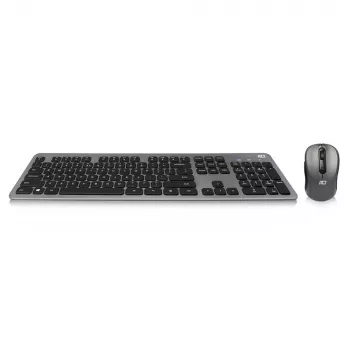 ACT belaidis klaviatūros ir pelės rinkinys, USB-C/USB-A kombinuotas imtuvas (Qwerty/JAV išdėstymas)