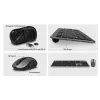 ACT belaidis klaviatūros ir pelės rinkinys, USB-C/USB-A kombinuotas imtuvas (Qwerty/JAV išdėstymas)