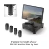 ACT AC8200 pėdos, juodos, 65 mm, tvirtinimas ant stalo