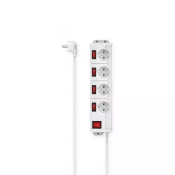 Hama 00223121 maitinimo ilgintuvas 1,4 m 4 kintamosios srovės lizdai (-ų) Vidaus Baltas