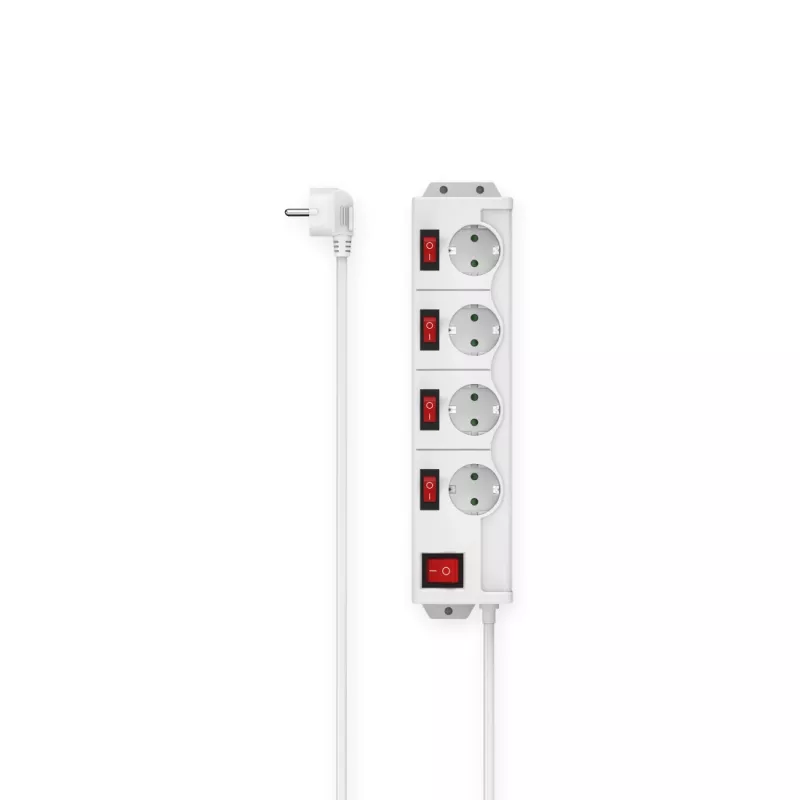 Hama 00223121 maitinimo ilgintuvas 1,4 m 4 kintamosios srovės lizdai (-ų) Vidaus Baltas