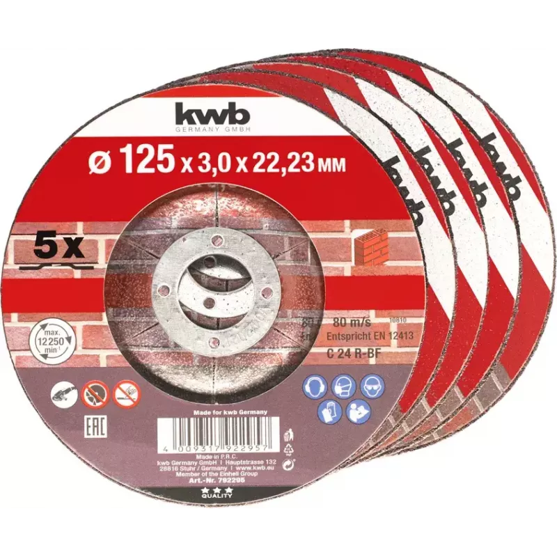 Pjovimo diskas KWB 792295 akmeniui Bet kokiam prekės ženklui 5 vnt.