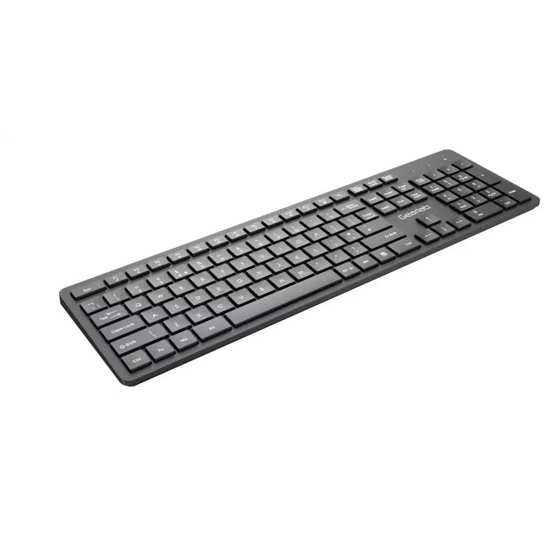 eSTUFF GLB211302 klaviatūra, skirta biurui, USB, QWERTY, UK anglų, juoda