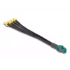 DeLOCK 90143 bendraašis kabelis 0,2 m Mini FAKRA Z 4 x SMA juodas