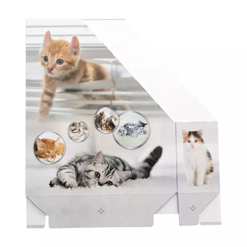 Žurnalų laikiklis HERMA Stehsammler Katzen A4 geltonas