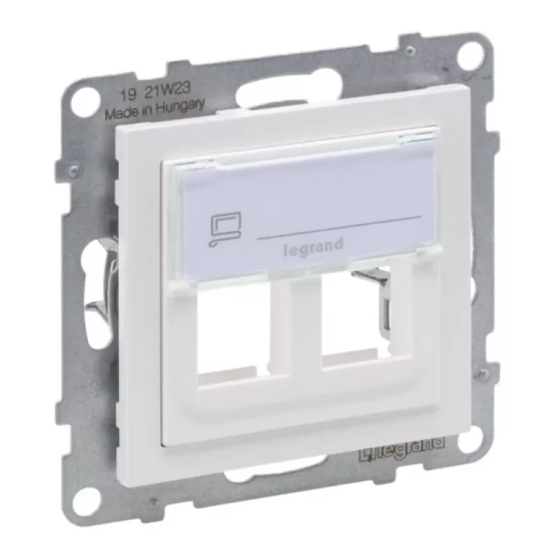 Legrand 765602 sieninė lizdo / jungiklio plokštelė Balta
