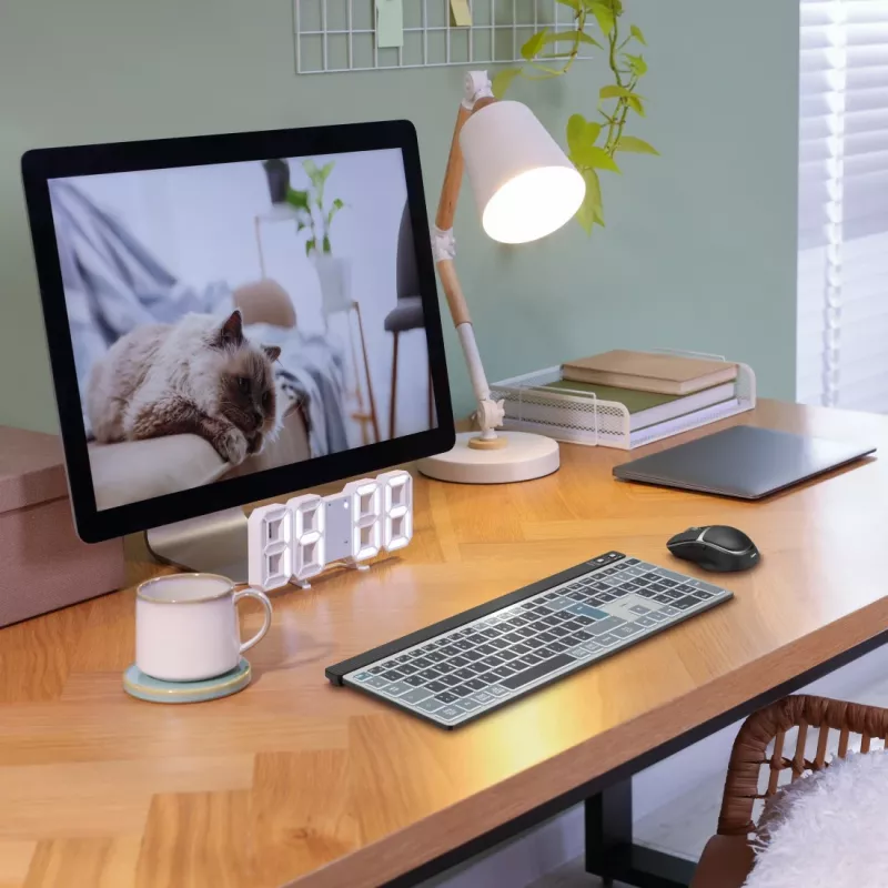 Hama WKM-750 klaviatūra Pelė įtraukta Namams/Biurui Bluetooth QWERTZ Vokiška Antracitinė, Juoda, Mėlyna