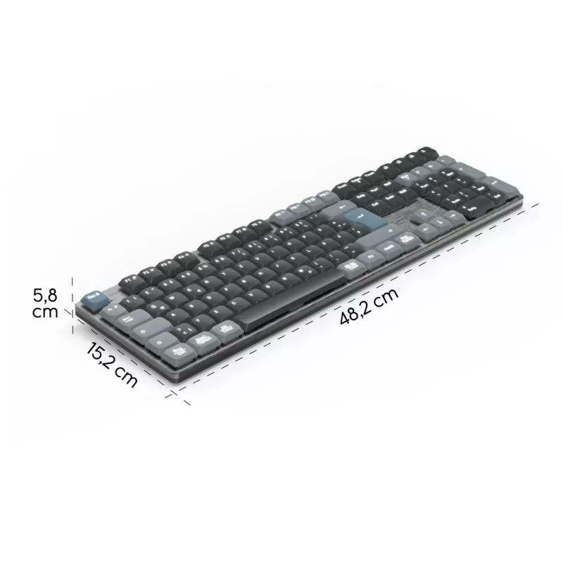 Hama WK-800 klaviatūra Namams/Biurui Bluetooth QWERTZ vokiška Antracito, Juoda, Mėlyna