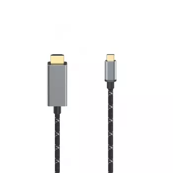 Hama 00200509 HDMI kabelis 1.5 m HDMI Type A (Standard) USB Type-C Juodas