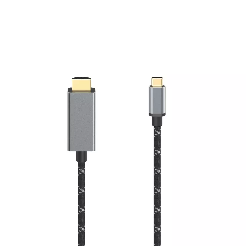 Hama 00200509 HDMI kabelis 1.5 m HDMI Type A (Standard) USB Type-C Juodas