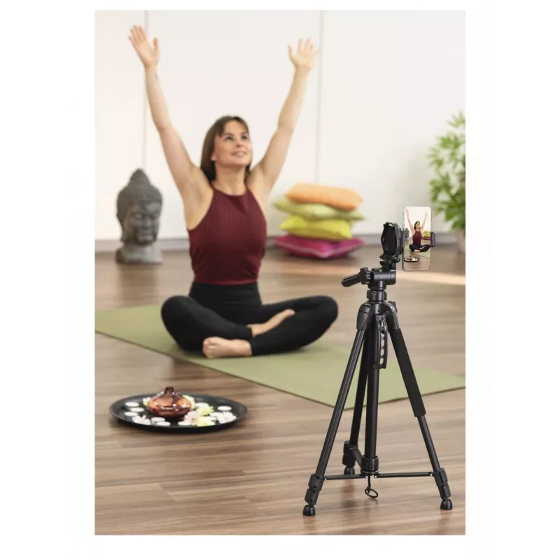 Trikojis Hama Action Smart 153 3D išmaniajam telefonui ir skaitmeniniam fotoaparatui 3 kojos Juoda