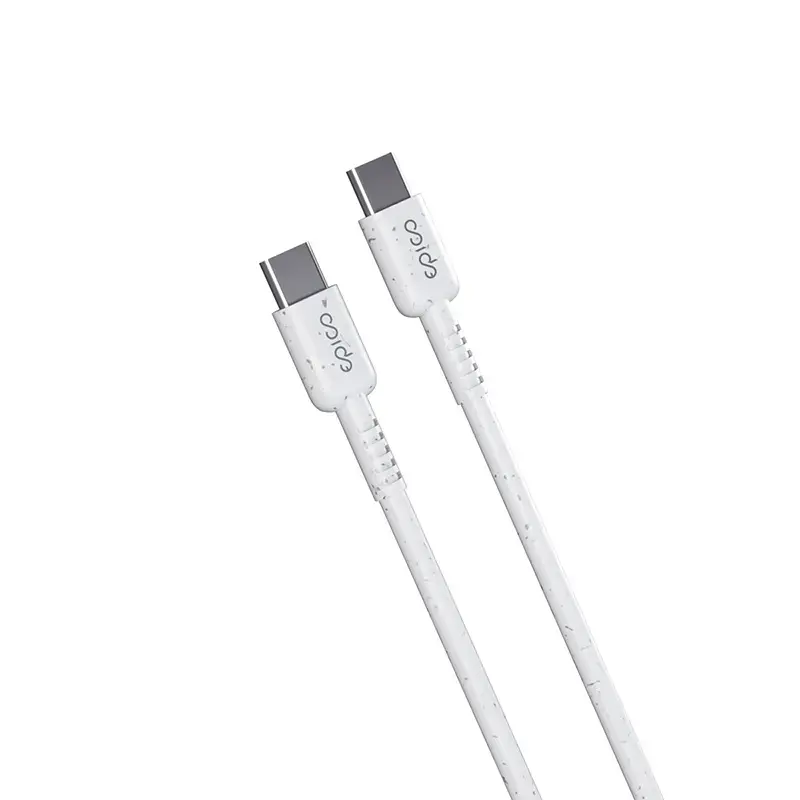 USB-C į USB-C kabelis Epico 9915101100182 — 1,2 m, 0,48 Gbit/s, baltas