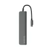 Sąsajos šakotuvas Epico 9915112100080 — USB Type-C priegloba, HDMI, USB 2.0, USB Type-C, MicroSD/SD kortelių skaitytuvas, aliuminis/TPU, pilka
