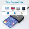 Manhattan USB-C USB jungties lustinių kortelių skaitytuvas su „MicroSD“ lizdu, USB-C kištuko ir kortelių skaitytuvo sąsaja bei „microSDXC“, palaiko „Windows“, „macOS“ ir „Linux“, skaito SIM korteles su adapteriu, laidas 1 m, juodas, trejų metų garantija
