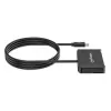 Manhattan USB-C USB jungties lustinių kortelių skaitytuvas su „MicroSD“ lizdu, USB-C kištuko ir kortelių skaitytuvo sąsaja bei „microSDXC“, palaiko „Windows“, „macOS“ ir „Linux“, skaito SIM korteles su adapteriu, laidas 1 m, juodas, trejų metų garantija