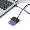 Manhattan USB-C USB jungties lustinių kortelių skaitytuvas su „MicroSD“ lizdu, USB-C kištuko ir kortelių skaitytuvo sąsaja bei „microSDXC“, palaiko „Windows“, „macOS“ ir „Linux“, skaito SIM korteles su adapteriu, laidas 1 m, juodas, trejų metų garantija