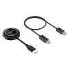 Manhattan 1080p belaidis HDMI ekrano pristatymo rinkinys, 2 dalių rinkinys su HDMI imtuvu ir HDMI siųstuvo raktu, skirtas belaidžiu būdu rodyti vaizdo signalą iš nešiojamojo kompiuterio / planšetinio kompiuterio / išmaniojo telefono HDMI televizoriuje arba projektoriuje, juodas