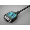 Manhattan USB-C į Serial konverterio kabelis, 1 m, kištukas-kištukas, Serial/RS232/COM/DB9, Prolific PL2303GT lustas, juodas kabelis, trejų metų garantija