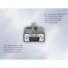 Manhattan USB-C į Serial konverterio kabelis, 1 m, kištukas-kištukas, Serial/RS232/COM/DB9, Prolific PL2303GT lustas, juodas kabelis, trejų metų garantija