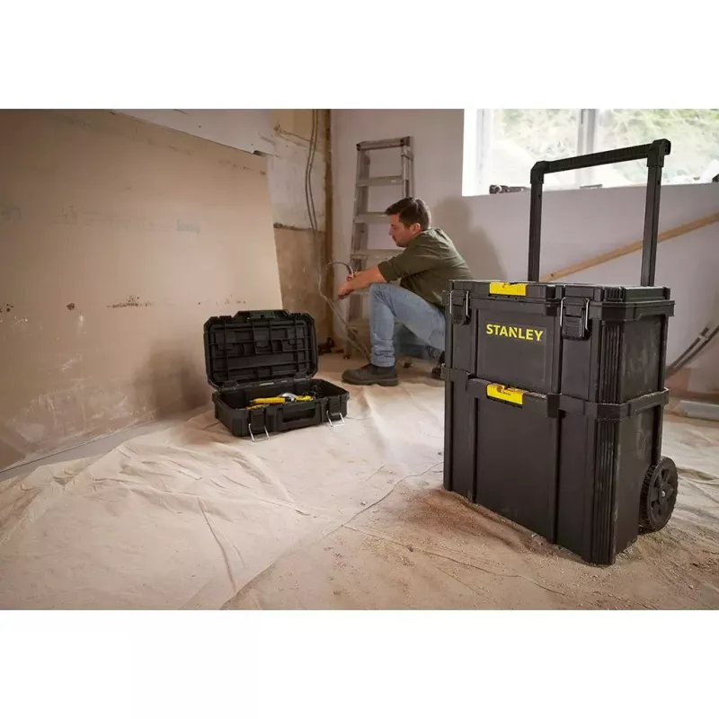 Trolley case Stanley STST83319-1 Plastic Juoda Geltona