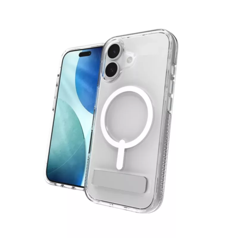 ZAGG Crystal Palace Snap Kickstand Case For Apple iPhone 17, Dėklas, Apple, iPhone 17, 16 cm (6,3 col.), Skaidrus