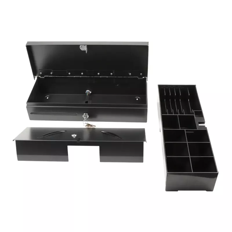 Elektroninis kasos stalčius Olympia HS-170 Plienas Juodas 460x170x100mm