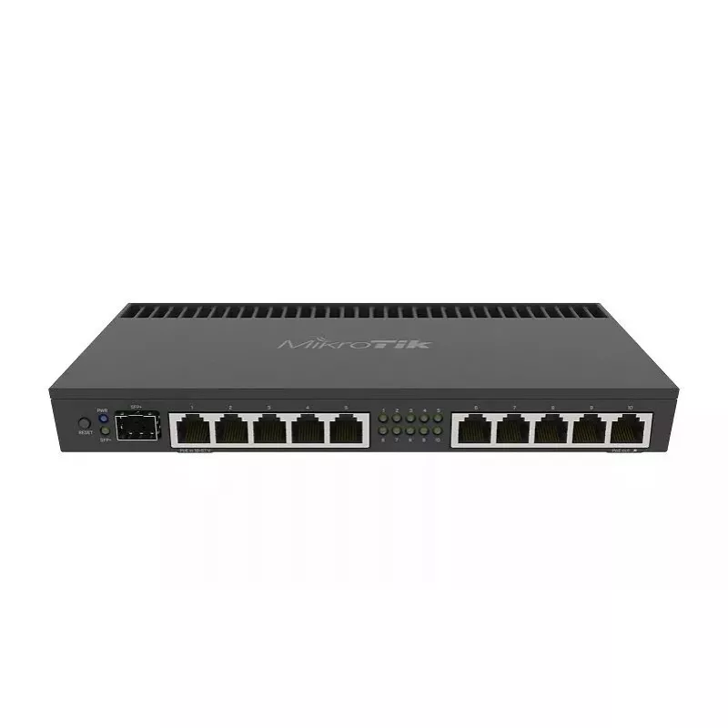 Laidinis maršrutizatorius Mikrotik RB4011IGS+RM Gigabit Ethernet juodas