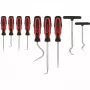 Varnininkas KS Tools 550.1070 Smailus antgalis Juoda/raudona rankena
