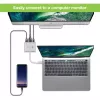 “Techly IADAP USB31-HDMIPTY” nešiojamojo kompiuterio dokas / prievadų daugiklis, laidinis USB 3.2 Gen 1 (3.1 Gen 1) Type-C, sidabrinis