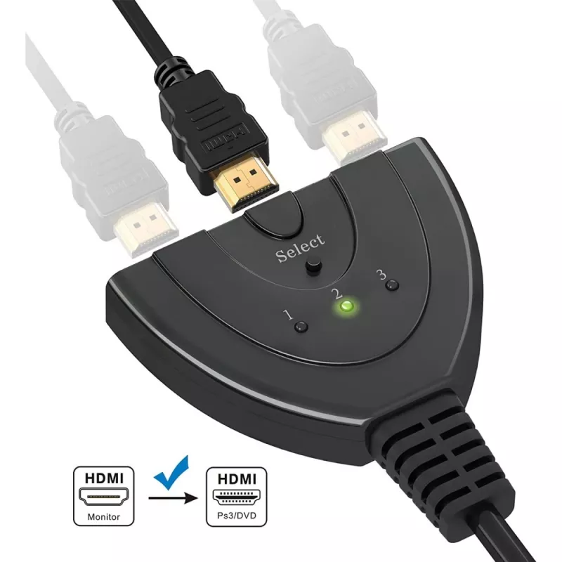Techly IDATA HDMI-3F30 vaizdo perjungiklis
