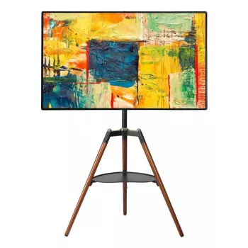 Techly ICA-TR58 TV laikiklis/stovas 165,1 cm (65 colių) Juoda, Mediena
